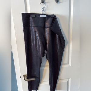 Knix x Birds Papaya Faux Leather Leggings
